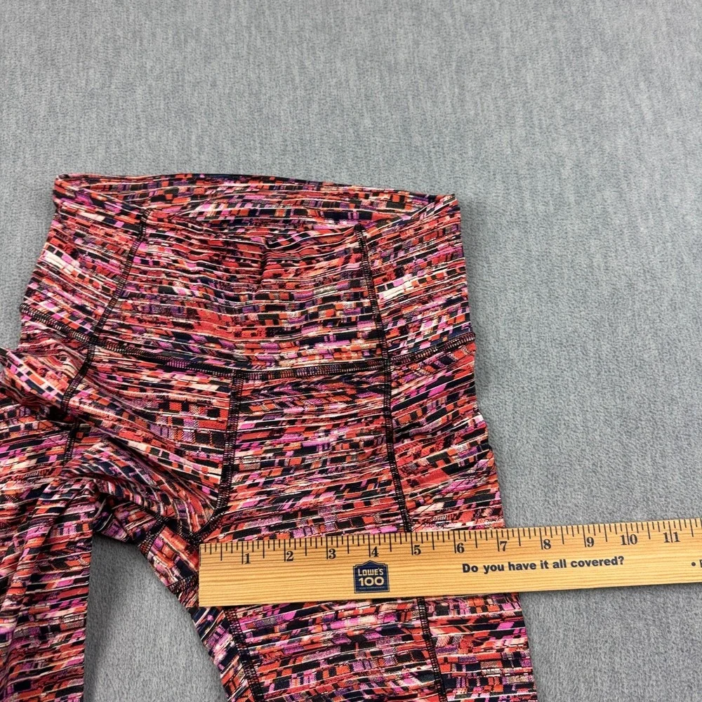 Lululemon Leggings Women 4‎ Orange Flash Pleat Fast Free Tight 25